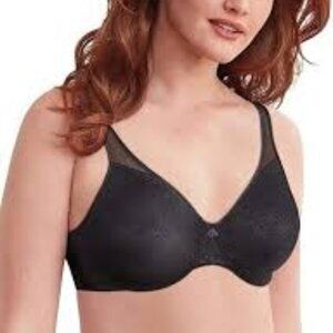 Bali NWT Black Minimizer Bra Full-Coverage Underwire Size 34C